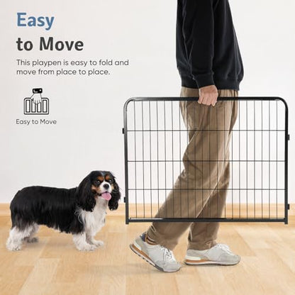 DUMOS Dog Playpen 32 Inch 40 Panels Indoor Outdoor Metal Pet Fence - Image 3