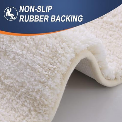 OLANLY Bathroom Runner Rug 59x24, Extra Soft Absorbent Microfiber Bath Rugs - Image 4