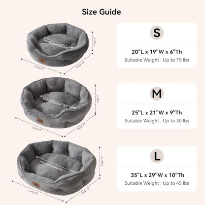 Asvin Medium Dog Bed for Medium Dogs, Cat Beds for Indoor Cats, Pet Bed for - Image 6