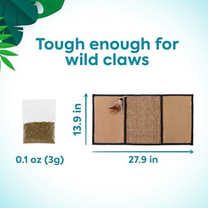 Petlinks Scratch & Play Carpet & Burlap Cat Scratch Mat - Image 3