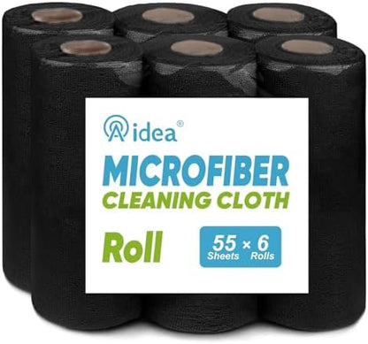 AIDEA Microfiber Cleaning Cloth 330 Sheets 6 Roll by AIDEAHOME
