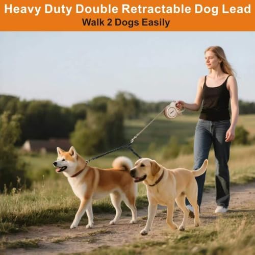 Retractable Dog Leash, 26ft Retractable Lead - Image 2