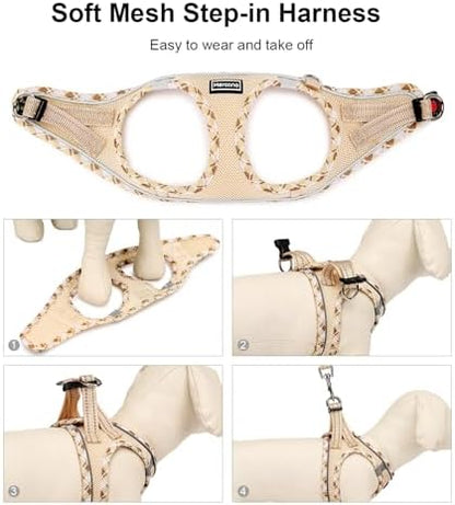 Mercano Soft Mesh Dog Harness and Leash Set, Step-in Reflective Breathable - Image 5