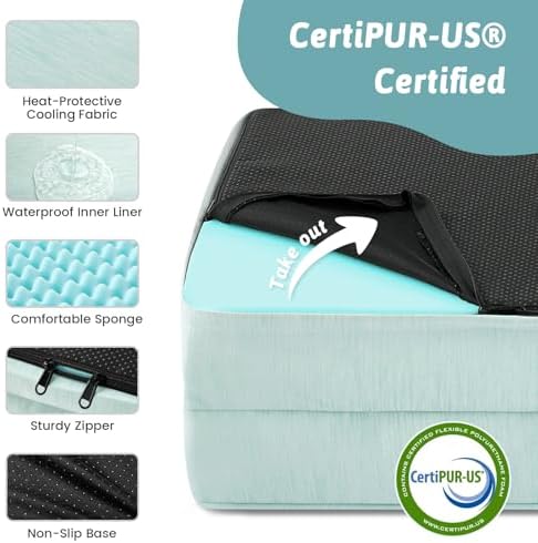 COZY KISS Orthopedic Dog Cooling Bed Washable - Image 4