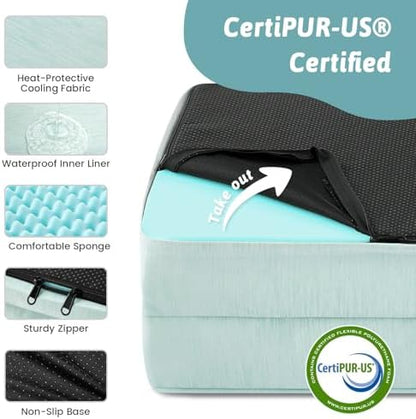 COZY KISS Orthopedic Dog Cooling Bed Washable - Image 4