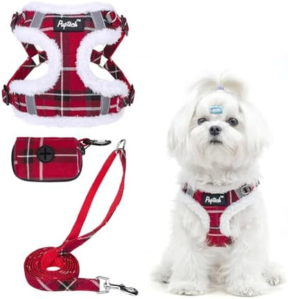 PUPTECK Dog Harness and Leash Set Small Sized, Step in No Pull Adjustable Puppy by PUPTECK