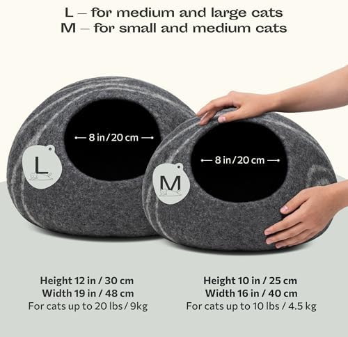 MEOWFIA Cat Cave – Premium Felt Cat Bed Enclosure - Image 2
