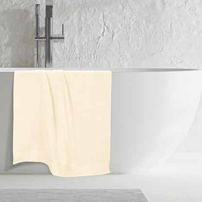 GLAMBURG 100% Cotton Oversized 2 Pack Bath Sheets 35x70, Ultra Soft Highly - Image 5