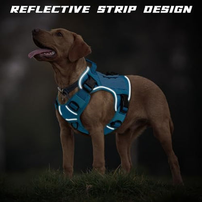WINGOIN Blue Tactical Dog Harness - Image 4
