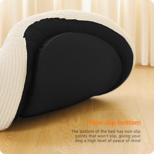 Dwanton Orthopedic Medium Dount Dog Bed, Egg-Crate Foam Round Dog Sofa - Image 5