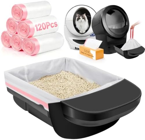 SZEE 120 Count Automatic Cat Litter Box Bags Fit by SZEE