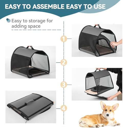 PETSFIT Soft Dog Crate, Dog Crate Travel - Image 4