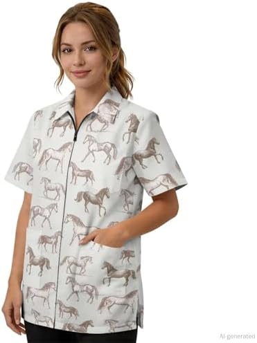 Work Smock for Pet Groomers, Professional Design Water & Hair Proof - Image 7
