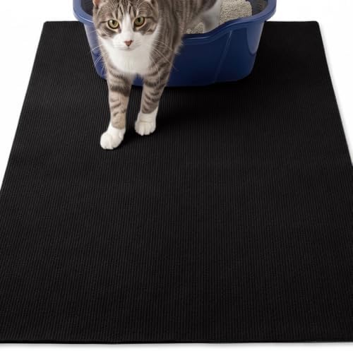 GORILLA GRIP Cat Litter Box Mat, Soft Felt Scatter Catcher by GorillaGrip