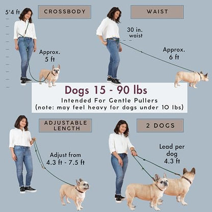 Hands Free Dog Leash, Waist Leash - Image 3