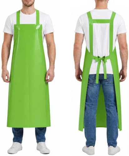 Molaxhome TPU Waterproof Apron Lightweight Oil-resistant Chef Apron by Molaxhome