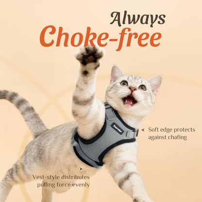 Dooradar Cat Harness and Leash Set, Adjustable and Escape Proof - Image 2
