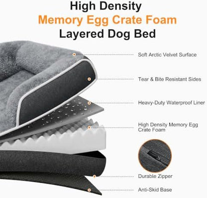 Extra Large Orthopedic Dog Bed, XXL Washable Pet Couch Bed - Image 3