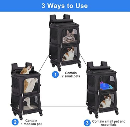 Double Pet Carrier Backpack - Image 2