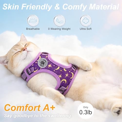 BEAUTYZOO Cat Harness and Leash Set, Escape Proof and Adjustable - Image 3
