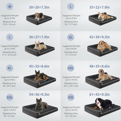 BFPETHOME Orthopedic Washable Dog Bed, Sleeping Couch - Image 2
