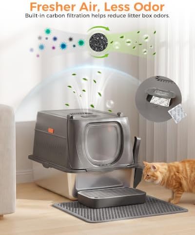 GTPLAYER XL Stainless Steel Cat Litter Box - Image 5