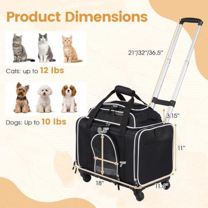 PETSITE Rolling Cat Carrier - Image 3