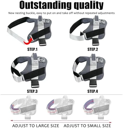 Bolux Dog Harness, No-Pull Reflective Dog Vest, Breathable Adjustable Pet - Image 4
