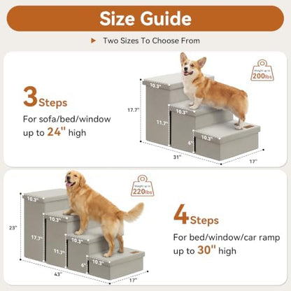 Zerbuger Dog Stairs with Storage - Image 2