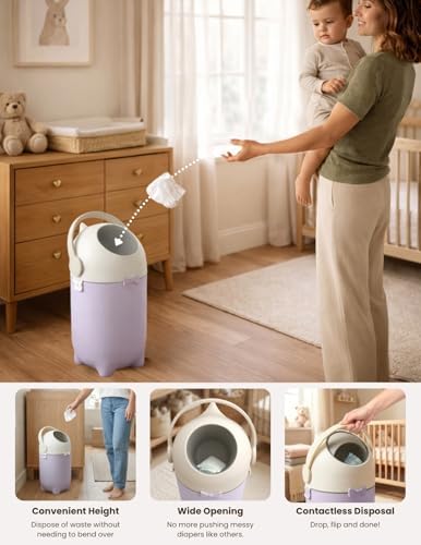 iTouchless Odor-Locking Diaper Pail - Image 4