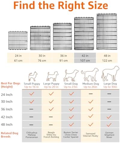 Amazon Basics Foldable Octagonal Metal Exercise Dog Playpen, Indoor/Outdoor - Image 4