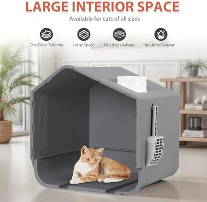 Large Enclosed Cat Litter Box - Image 5