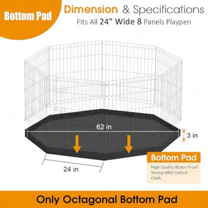 Dog Playpen Bottom Pad, 600D Oxford Waterproof Mat - Image 3