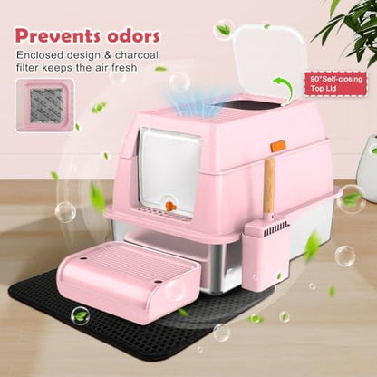 Vivifying XL Stainless Steel Cat Litter Box - Image 5