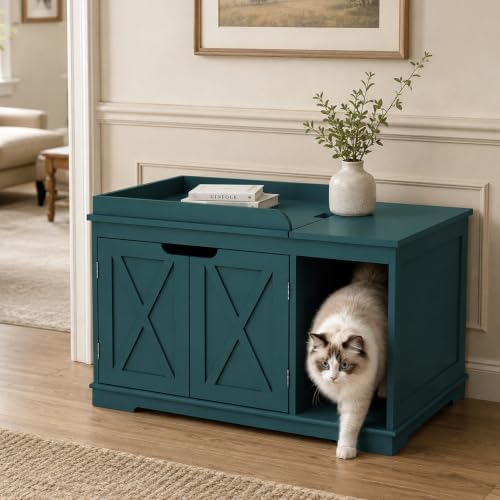 PUPETPO Cat Litter Box Furniture, Hidden Litter Box by PUPETPO