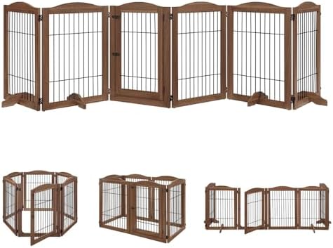 unipaws 132" Extra Wide Dog Gate and Pet Playpen by unipaws