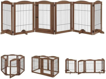 unipaws 132" Extra Wide Dog Gate and Pet Playpen by unipaws
