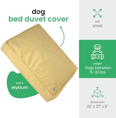 Molly Mutt Yellow Dog Bed Cover, Non-Toxic & 100% Cotton - Image 2