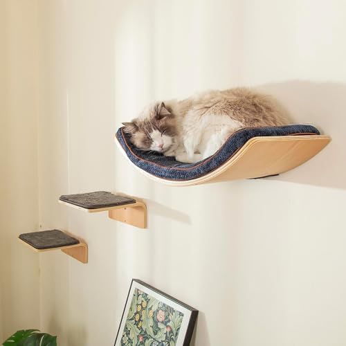LIORCE Cat Wall Shelf with Two Steps by LIORCE