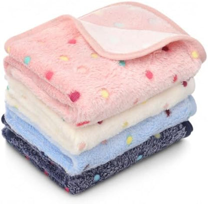 Tatuo 4 Pcs Fleece Dog Blankets by Tatuo