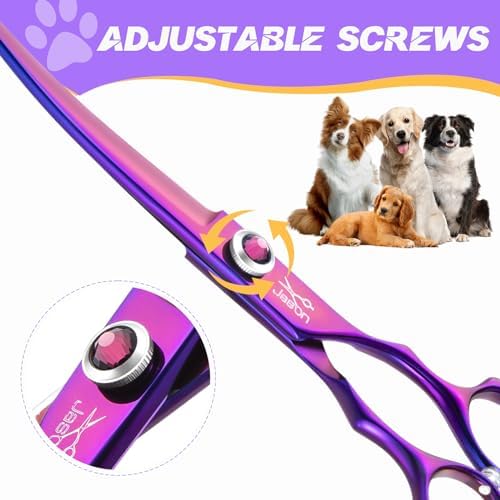 JASON Curved Dog Grooming Scissors - Image 3