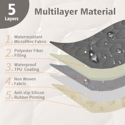 Ameritex Waterproof Pet Bed Cover Anti-Slip Dog Bed Blanket - Image 5