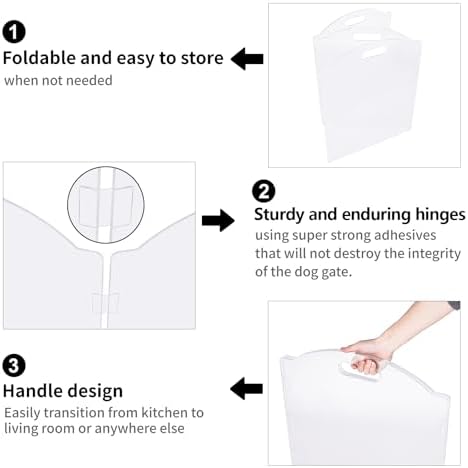Clear Acrylic Freestanding Dog Gates - Image 5