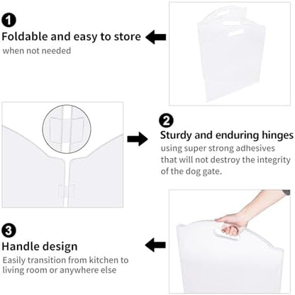 Clear Acrylic Freestanding Dog Gates - Image 5