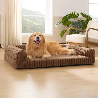 Bedsure ComfyFleece® Memory Foam Orthopedic XL Plus Dog Bed 48" by BEDSURE