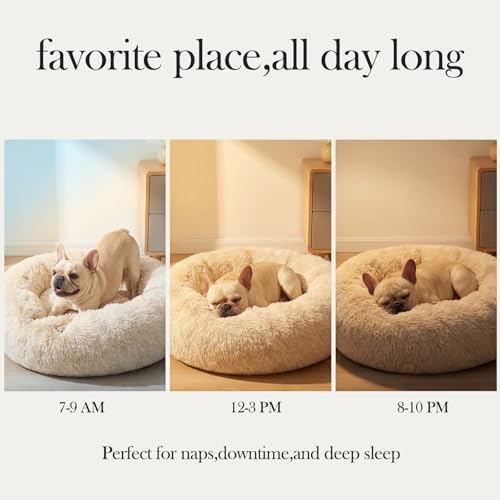nononfish Cozy Calming Donut Dog Bed - Image 6