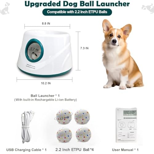 MEKAPLE Automatic Dog Ball Launcher, Upgraded Interactive Dogs Balls Thrower - Image 2