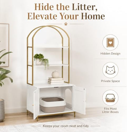 Homhedy Cat Litter Box Enclosure - Image 3