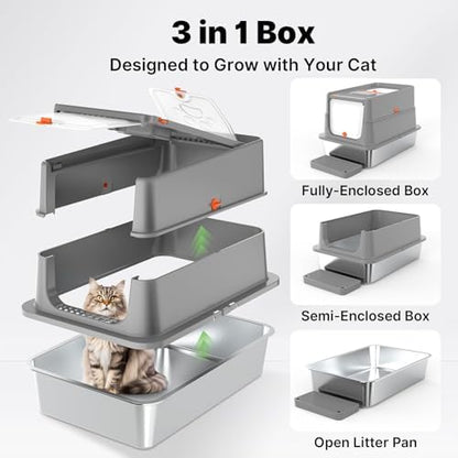 Stainless Steel Litter Box - Image 6