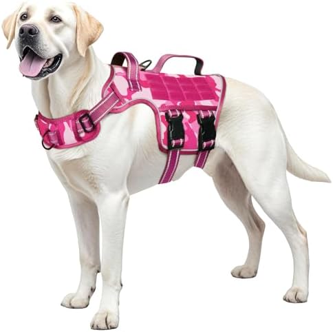 Dog Harness for Large Dogs, No Pull Tactical Vest by Runfido